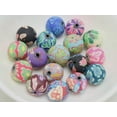 thumbnail image 5 of U8MO 50 Mixed Colour Polymer Clay Round Beads 10mm (3/8") Jewelry Finding, 5 of 8