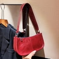 thumbnail image 3 of Moontgen Women Crossbody Sling Bag Studded Decor Casual Tote Dating Purse (Red), 3 of 9