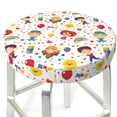 thumbnail image 3 of Hirioo Childrens Party for Round Bar Stool Seat Covers Washable Stool Cushion Slipcover Elastic Bar Chair Covers for 12-14 Inch Chair-13 inch, 3 of 7