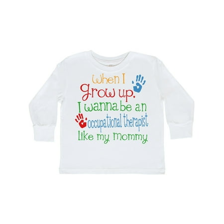 

Inktastic Occupational Therapist like Mommy Gift Toddler Boy or Toddler Girl Long Sleeve T-Shirt