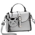 thumbnail image 1 of Otoño e invierno nuevo bolso de mano de PU con conocimiento de embarque, bolso pequeño colgado al hombro, lindo bolso de gato sonriente., 1 of 5
