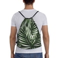 thumbnail image 2 of Bingfone Tropical Palm Leaves1 Drawstrings Backpacks Bags For Men Women Gym Drawstrings Bag, 2 of 9