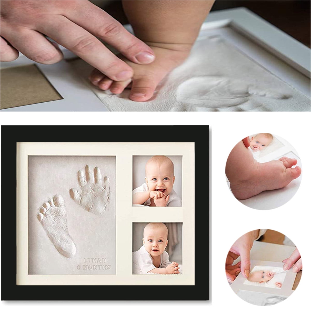 Baby Children Safe Christmas Gift TP Inkless Wipe Hand&Foot Print Kit Newborn 