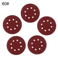 thumbnail image 4 of Joernso 5Pcs 40 240 125mm Round Polishing Sandpaper 8 Holes Sanding Disk Sheets, 4 of 8