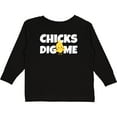 thumbnail image 3 of Inktastic Chicks Dig Me Boys Long Sleeve Toddler T-Shirt, 3 of 5
