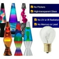 thumbnail image 4 of 4 Pack Lava Lamp Bulb S11 25W E17 Base Lava Lamp Light Bulb,Replacement Bulbs for 14.5 Inch Lava Lamps and Glitter Lamps,120 Volt,Dimmable,2700K Warm White, 4 of 7