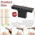 thumbnail image 2 of Grusce 10pcs Matte Black Kitchen Cabinet Knobs Dresser Knobs Drawer Knobs Single Hole Cabinet Pull Handles for Kitchen Wardrobe Cupboard, 2 of 11