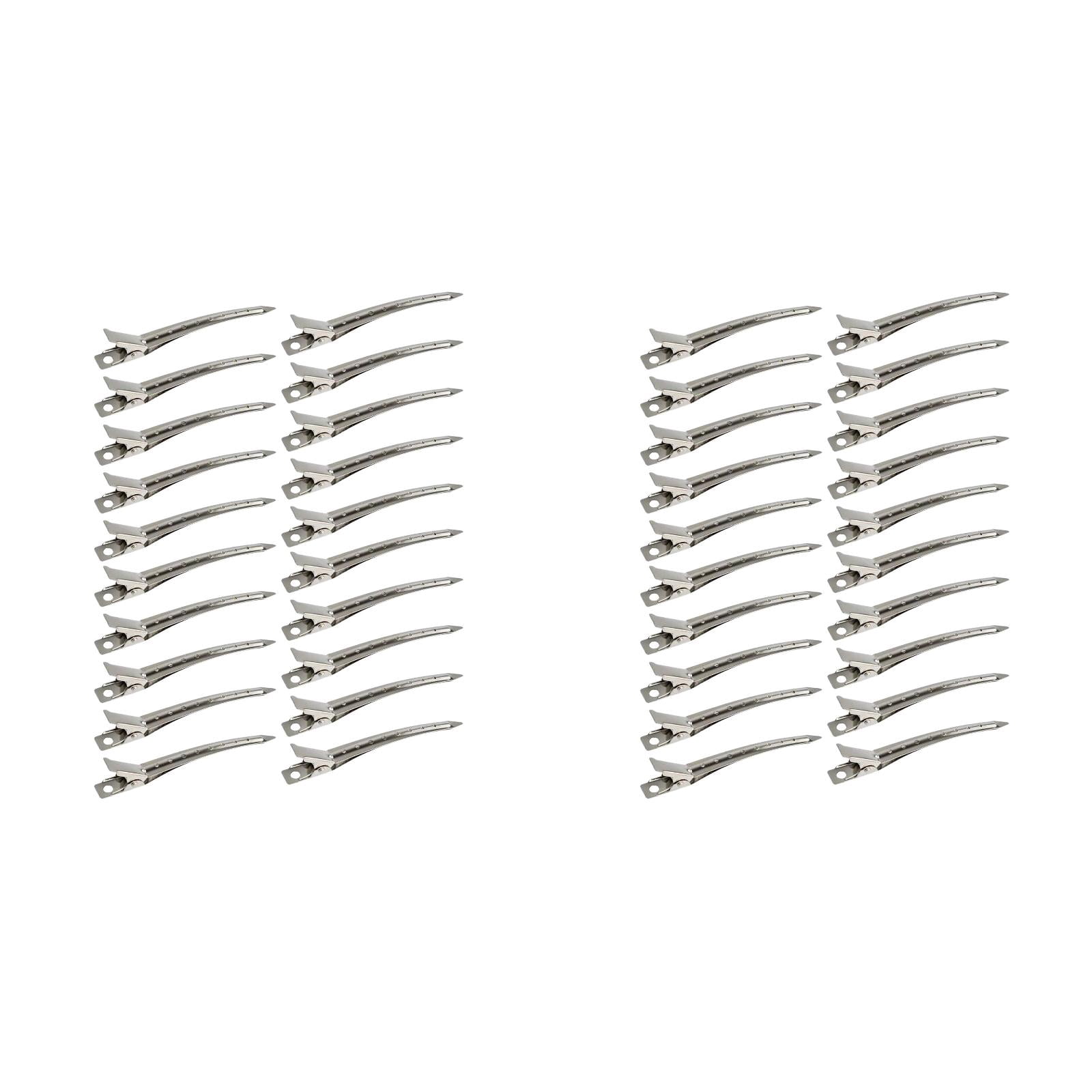 48 Packs Hair Clips, 3.54 Inches Rustproof Metal Clips with Holes for Hair Styling, Hair Coloring, Salon Use for Thick Hair & Thin Hair, Silver