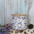 thumbnail image 2 of Ceramic Pots for Plants, Vintage Plant Pot with Drainage Hole, 6.11in. Planter for Indoor Plants, Crackle Glaze Finish Flower Pot, Perfect Tuscan Ceramic Planter for Gardening, Blue Swirls, 2 of 15