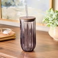 thumbnail image 3 of Better Homes & Gardens 21 oz Fluted Tritan Sipper, Purple, 3 of 4