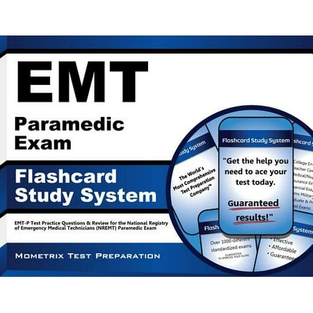 Emt Paramedic Exam Flashcard Study System Walmart Com