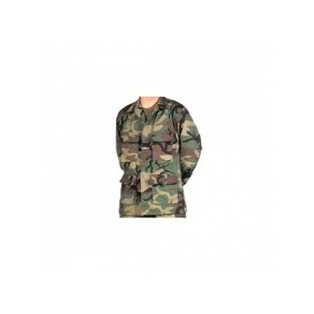 Military Outerwear - Military Surplus BDU Jacket IRR, WoODland Camo, Lge,