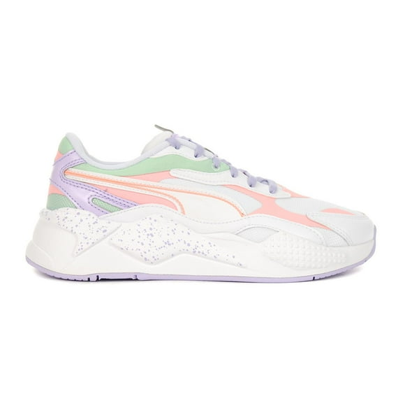 PUMA Women's RS-X3 Pastel Mix White/Elektro Peach Sneakers 37513701<span> - </span>6.5
