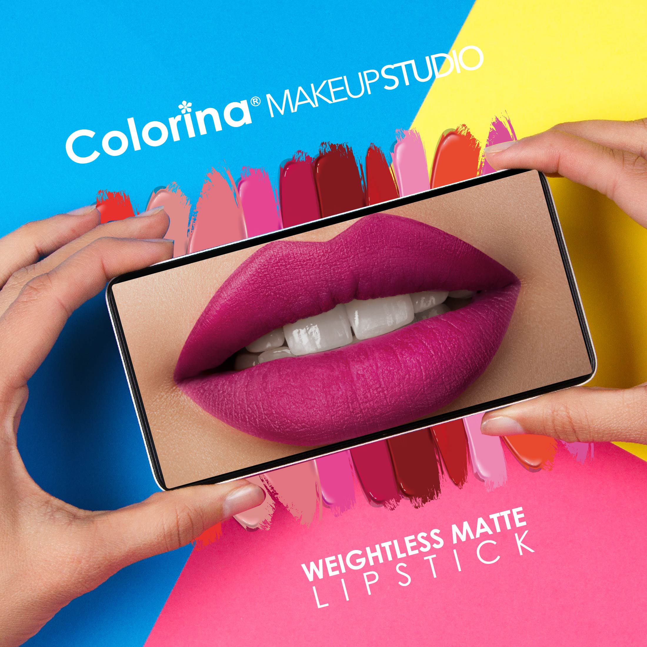 Colorina Makeup Studio Selfie Face Collection Selfie Lips Matte Lipstick 10 Influencer 0.9 oz