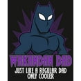thumbnail image 2 of Men's Marvel Black Panther Wakandan Dad Just Like a Regular Dad Only Cooler Long Sleeve Shirt Black Medium, 2 of 4