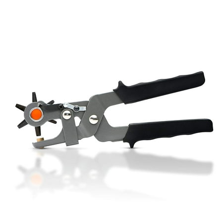 Neiko Heavy Duty Leather Punch 6 Tip Revolving Head Heavy Duty Hand Pliers Hobby (Best Punch Down Tool)