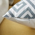 thumbnail image 5 of Set of 6 Pillow Covers, Printed Geometry Square Decorative Throw Pillow Covers Soft Outdoor Cushion Covers 18 X 18 for Livingroom Sofa Bed Chairs Car Bedroom Home Decor, Grey, 5 of 5