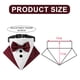 thumbnail image 2 of Esmoquin formal para perro, collar de bandana para boda, collar de perro con pajarita, pajarita ajustable para perro para mascotas pequeñas, medianas y grandes, 2 of 6