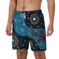 thumbnail image 2 of Balery Bohemian Turtle Mens Swim Trunks Swim Shorts for Men Quick Dry Inseam Beach Shorts with Compression Liner Pocket-X-Large, 2 of 9