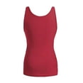 thumbnail image 3 of Outfmvch Débardeurs Sans Manches pour Femmes, Débardeurs Camisole pour Femmes, Débardeurs à Paillettes, Débardeurs à Bretelles, Blouses T-Shirts, Débardeurs Yoga, Débardeurs Basiques Rouges 2TG, 3 of 7