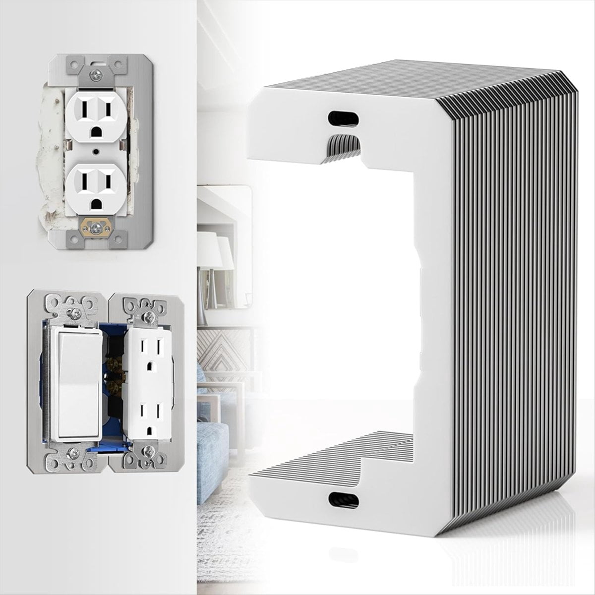 HOT 30Pc Wall Plate Spacer,Flush Fit Device Leveling Plates,Electrical Box Outlet Spacers Shims,Electric Receptacle
