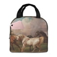 thumbnail image 1 of Disketp Three Horses Oil Painting Bolsa Térmica para Almuerzo para Hombre y Mujer, Ideal para Trabajo, Senderismo y Picnic, 1 of 8
