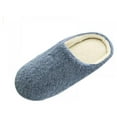 thumbnail image 5 of Men's Women's Cozy Fleece House Slippers Breathable Slip-on Indoor Shoes Winter Warm Slippers, 5 of 5