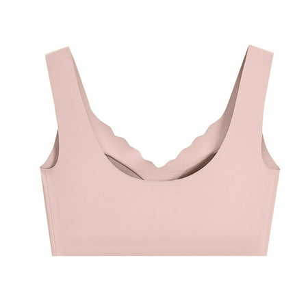 

CAICJ98 Womens Lingerie Bra for Women Support Seamless Full Coverage Non Padded Everyday Plus Size Pink M