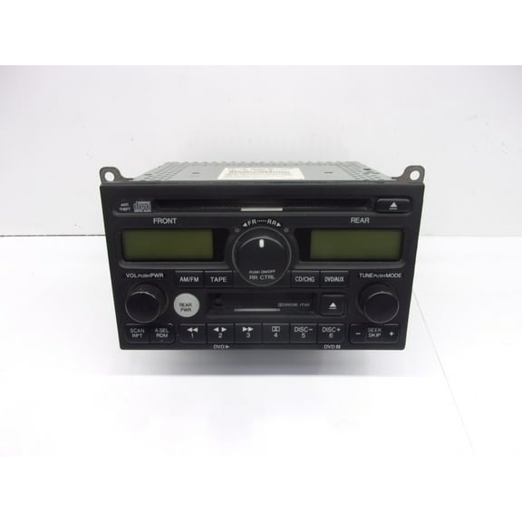 Pre-Owned 2002-2004 Honda Odyssey Radio Receiver CD Cass Player 39100-S0X-A5 OEM - Verify Specific Vehicle Fitment In Description - (Good)