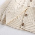 thumbnail image 6 of biudgviw Toddler Girls Boys Sweaters Cable Knit Long Sleeve Crewneck Buttons down Crochet Cardigans for Newborn Infant, 6 of 6