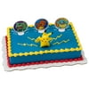 1/2 Marble Sheet Cake with Pokemon Kit and Buttercream Frosting