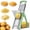 Green, variant on ONCE FOR ALL French Fry Cutter, Multi-Functional Potato Slicer with Adjustable Thickness for Homemade Fries, Chips & Cubes, Safe & Easy Kitchen Tool for Air Fryer & Oven