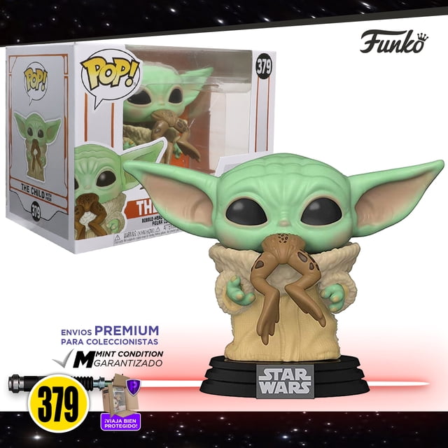 Funko Pop Baby Yoda Comiendo Ranita 379 Star Wars Mandalorian Coleccion Original Funko Funko 379