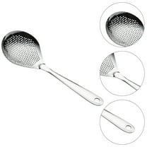 Moluckfu 1Pcs Kitchen Slotted Spoon In Stainless Steel For Filtering And Cooking Utensil Use