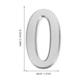 thumbnail image 5 of Raindrops 20 pcs  House Numbers 3d Peel And Stick House Numbers Self Adhesive 0-9 Numbers Door Stickers For Hotel Room Acrylic Door Number Plates For Address Marking Silver, 5 of 8