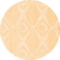 thumbnail image 1 of Ahgly Company Indoor Round Solid Orange Modern Area Rugs, 6' Round, 1 of 4