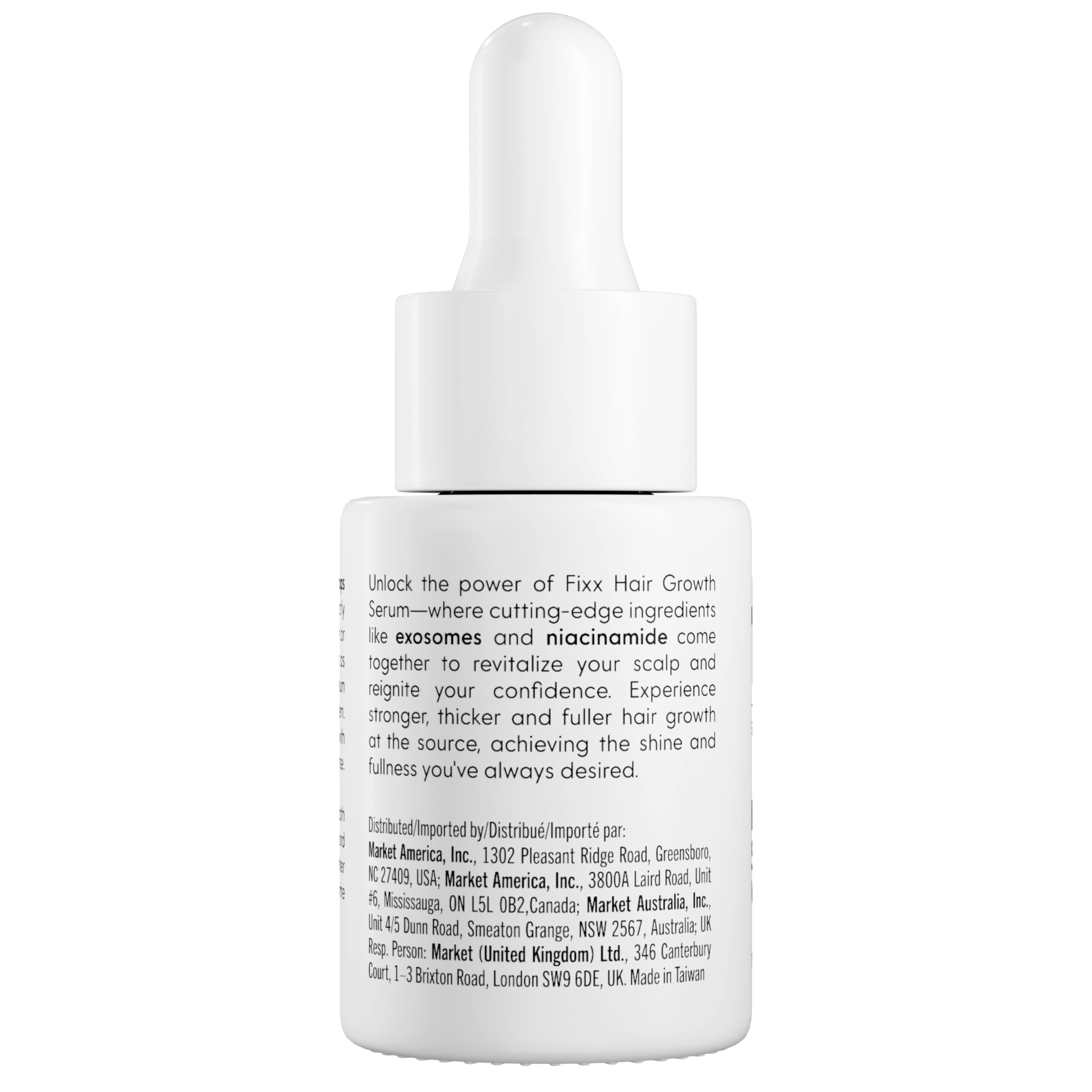 Fixx Hair Growth Serum – Exosome-Infused Scalp Treatment with Caffeine, Banana Flower, Bergamot & Probiotics – Supports Thicker, Fuller Hair – 60ml – For Men & Women