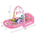 thumbnail image 4 of HDUTNGISN Baby Play Mat Gym with Piano & Toys-Tummy Time Activity Mat for Infants 0-12M (Pink), 4 of 10