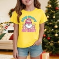 thumbnail image 2 of Ulanda Toddler Christmas Shirts Girls Boys Christmas Tree Cake T Shirt Kids Xmas Tee Short Sleeve Tops (Yellow, 7-8 Years), 2 of 5