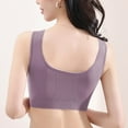 thumbnail image 5 of VBVC Women's Textured Seamless Wireless Bra,Ladies Full Coverage Bralette,Supportive Racerback Lingerie For Women,Pink,Size L, 5 of 5