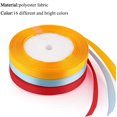 thumbnail image 3 of Paquete de 16 rollos de cinta de satén - Cintas de seda de doble cara de 400 yardas (10 mm de ancho), trajes de cinta de tela de satén para manualidades Paquete de regalo Sincero Hogar, 3 of 7