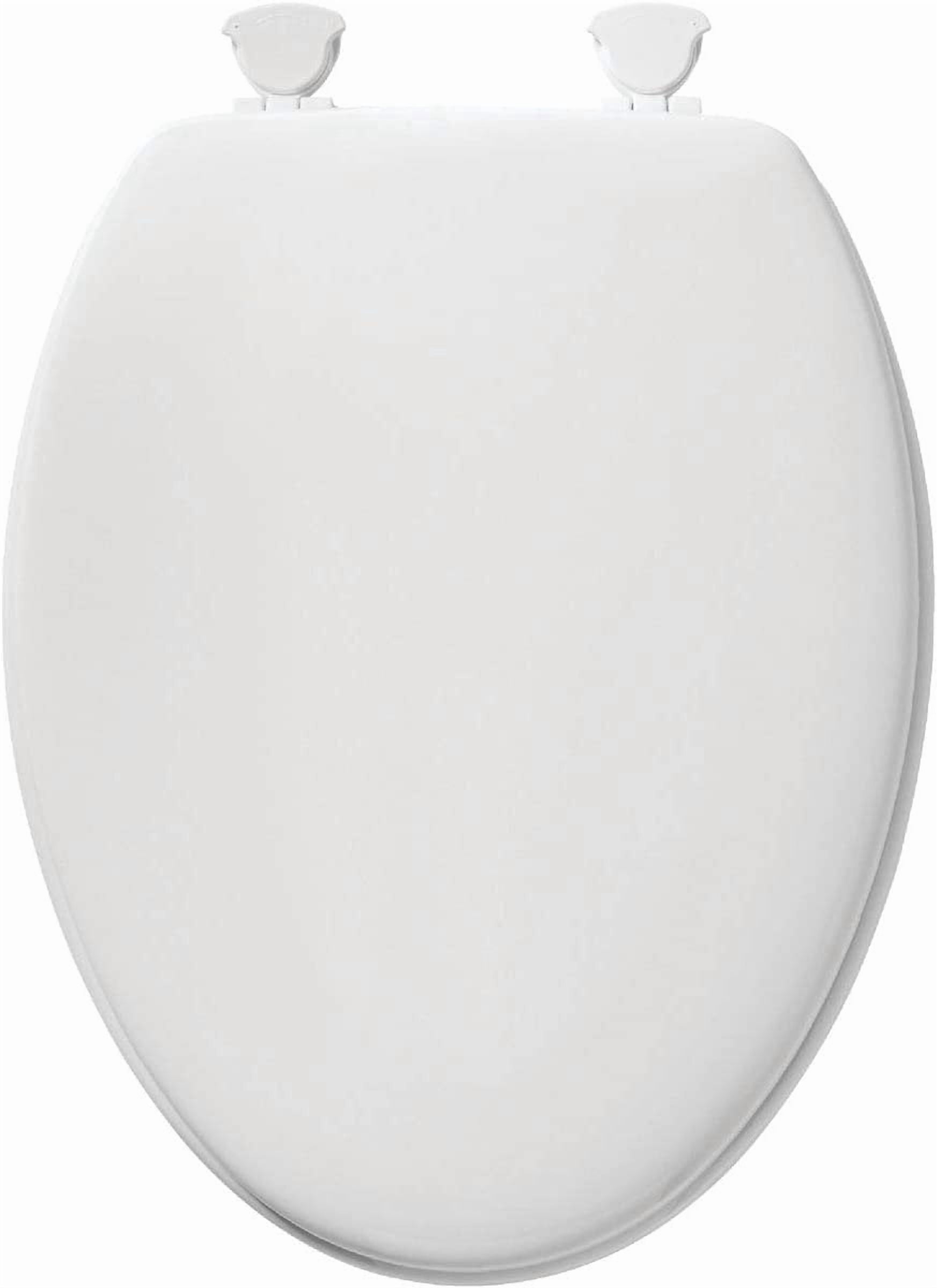 Mayfair 144ECA-000 White Elongated Traditional Wood Toilet Seat