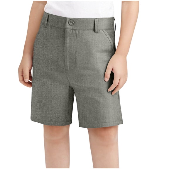 KICILVS Shorts for Kids Button Closure formal Summer Shorts with Belt Loops School Dress Wear Bottoms for Daily 3-16 Years