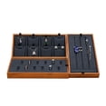 thumbnail image 4 of fastboy Tray Jewelry Display Wood Ring Organizer Earrings Necklaces Storage Package Box Bracelet Rectangle Showcase Present Gray 49 Ring, 4 of 8