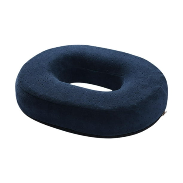 Silla de oficina de almohadilla de cojín de almohada de almohada de donas, almohadilla de cojín de cojinete de soporte de soporte sinuosa y