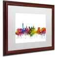 thumbnail image 2 of Trademark Fine Art 'Las Vegas Nevada Skyline' Canvas Art by Michael Tompsett, White Matte, Wood Frame, 2 of 4