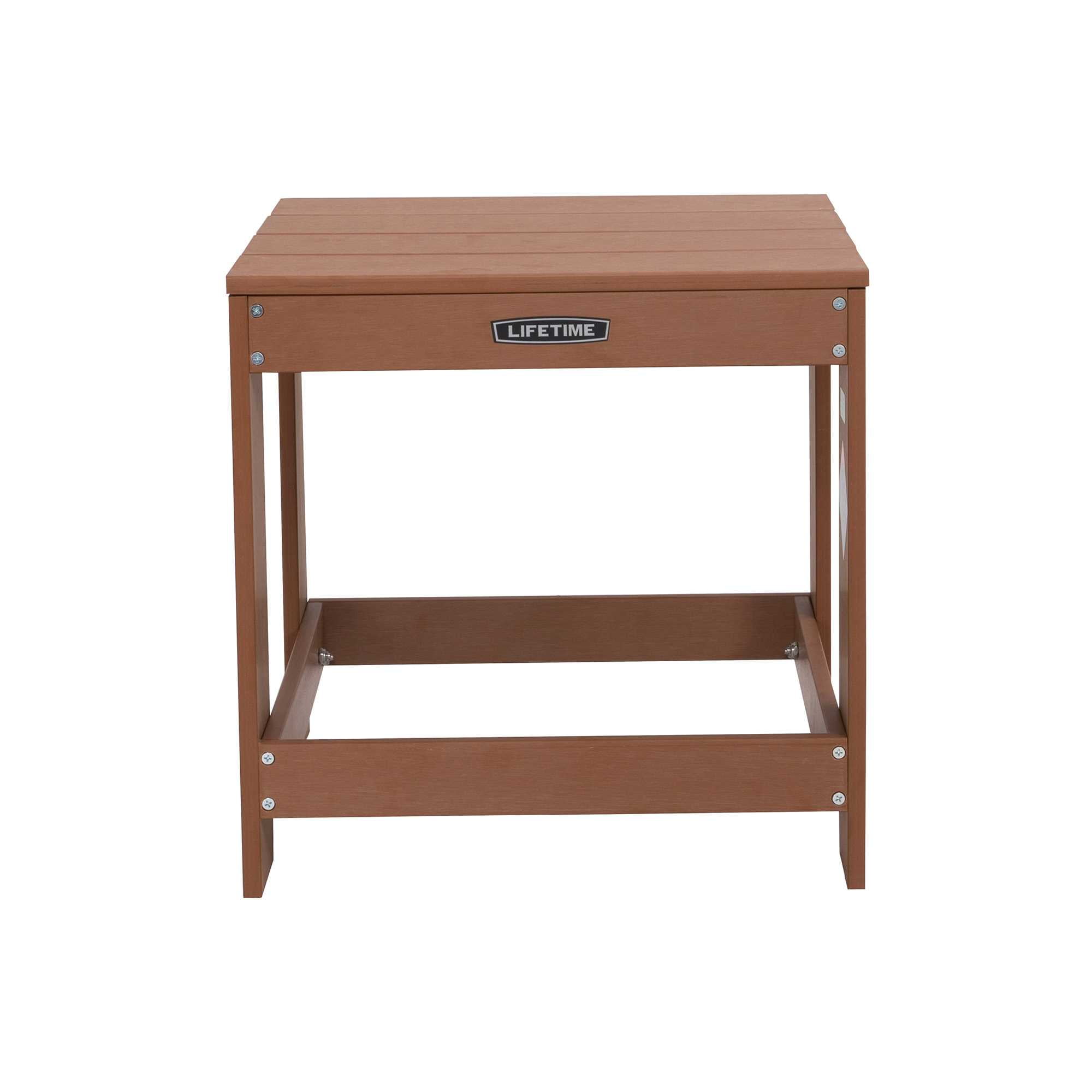 Lifetime Outdoor Adirondack End Table, Brown (60246)