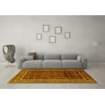 thumbnail image 3 of Ahgly Company Machine Washable Indoor Rectangle Persian Yellow Traditional Area Rugs, 8' x 12', 3 of 4