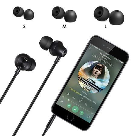 Wired Earphones Headphones Super Bass Stereo Headset Built-in Mic For