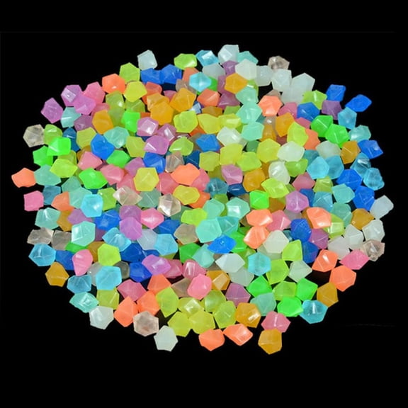 100 Pcs Glow in The Dark Rocks, Luminous Pebbles for Outdoor Landscaping, Pathway, and Garden Decor